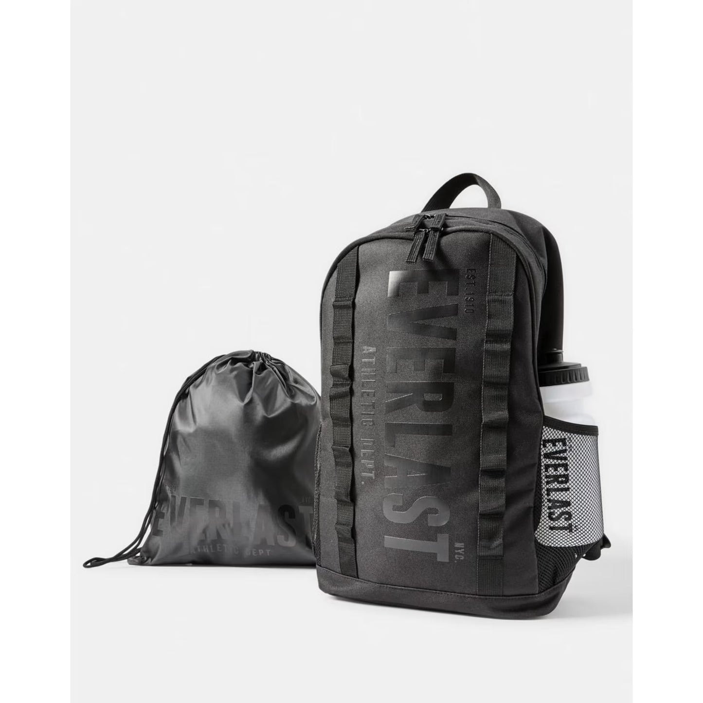 Everlast 3 Piece Bungee Backpack Set - Black
